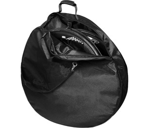 Sac de transport pour roues de vélo en nylon léger et durable, sac double roue pour vélo avec bandoulière - Product Image 1