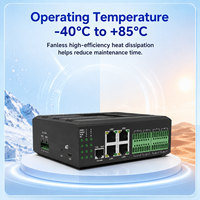 Servidor Serial de 8 Canales RS232 RS422 RS485 a Convertidor Ethernet Gigabit 4GE, 3 LAN 1 WAN con MQTT SNMP