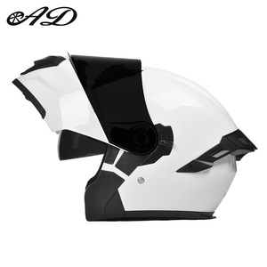 <span class=keywords><strong>Casco</strong></span> de Motocicleta Integral para Motociclismo al Aire Libre con Lente Antivaho Transpirable Blanco y Negro Aprobado por la Fábrica - Product Image 2