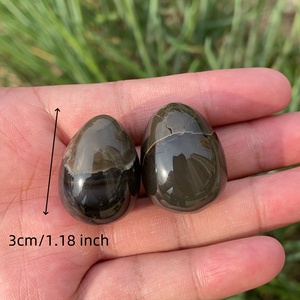 Huevos de ágata volcánica pulidos a mano, cristales naturales al por mayor, mini huevos de cristal con reacción UV para regalo - Product Image 4