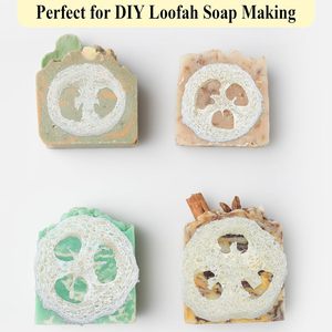 Eco-certificata Luffa naturale Luffa fette 2cm/2.5cm forma ovale stile moderno spazzola <span class=keywords><strong>per</strong></span> il corpo sacchetto <span class=keywords><strong>per</strong></span> sapone che fa la cura delle mani in <span class=keywords><strong>bagno</strong></span> - Product Image 3