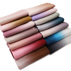 Nouveau châle ombré, long foulard imprimé dégradé, bandeau musulman, hijab respirant pour le Ramadan, doux, en jersey pour femme - Product Image 3