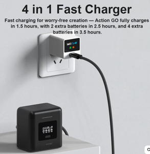 Étui de charge de batterie multifonctionnel pour <span class=keywords><strong>Action</strong></span> 3/4/5 Pro, accessoires GoPro Hero 5/6/7/8/9/10/11/12, <span class=keywords><strong>chargeur</strong></span> <span class=keywords><strong>portable</strong></span> 7000mAh - Product Image 3