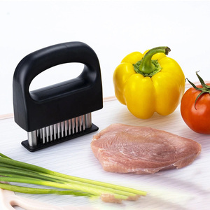 肉テンダライザーツールステンレス鋼超鋭利な針刃安全ロック付き耐久性のある肉テンダライザー - Product Image 2