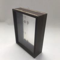Cadres en bois pour boîtes à souvenirs 8x8 et 12x12 avec acrylique et verre, fleurs pressées 3D, feuilles séchées, présentoir de rangement pour la décoration intérieure