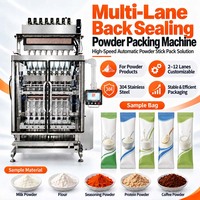 Machine de scellage à grande vitesse pour sachets stick de protéines de lactosérum et de collagène à 8 voies, pour fournisseurs de nutrition sportive