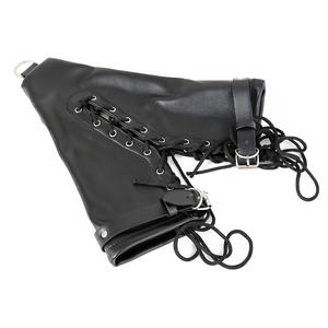 BDSM Bondage Gear Luvas De Sexo Algemas Dog Paw Acoplado Botas De Couro Punho Mitts SM Meias-Adultos Brinquedos Sexuais para Jogos De Fetiche - Product Image 5