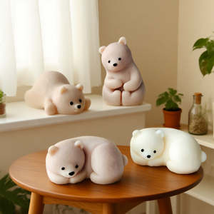 Molde de Silicona 3D de Oso Polar <span class=keywords><strong>para</strong></span> Hacer Velas, Resina Aromática, Decoración de Pasteles de Chocolate - Product Image 2