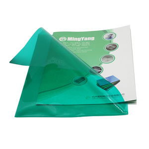MingYang Pvc L Shaped <b>Folder</b> Transparent 220x310mm Waterproof Office Use - Product Image 2