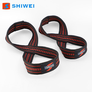 Bandas de resistencia Shiwei Figure Eight medianas antideslizantes con soporte para muñecas para dominadas, levantamiento de pesas y peso muerto - Product Image 1