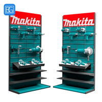 Usine directement vente matériel magasin de détail panneau perforé présentoir porte-outil en métal présentoir de sol