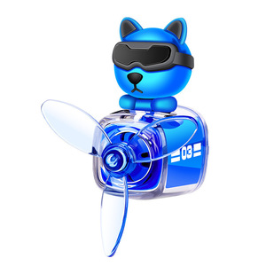 Chien élégant pilote de voiture hélice rotative diffuseur sortie <span class=keywords><strong>d</strong></span>'<span class=keywords><strong>air</strong></span> parfum accessoire de voiture <span class=keywords><strong>d</strong></span>ésodorisant de voiture anti-rayures <span class=keywords><strong>pour</strong></span> <span class=keywords><strong>Van</strong></span> - Product Image 1