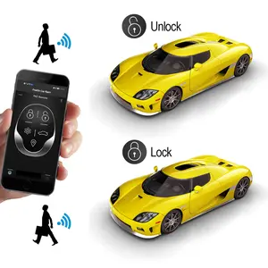 Verrouillage/déverrouillage électronique automatique BT/App/PKE Système d'entrée sans clé passif à distance code variable alarme de voiture