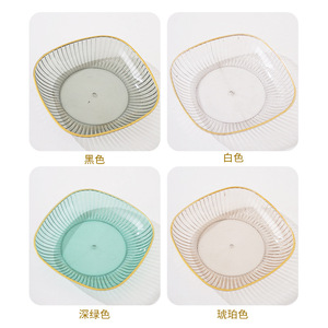 Creative Square Fruit Plate Food Grade Snack Dish For Party <b>Table</b> Decorations - Product Image 5