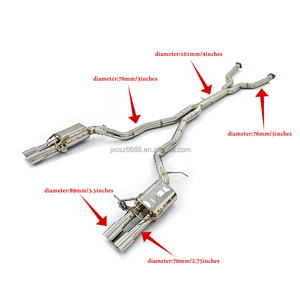 Escape CSZ <span class=keywords><strong>E60</strong></span> <span class=keywords><strong>M5</strong></span> al por Mayor para <span class=keywords><strong>BMW</strong></span> <span class=keywords><strong>M5</strong></span> <span class=keywords><strong>E60</strong></span> E61 5.0L <span class=keywords><strong>V10</strong></span>, Tubo Central Grande, Silenciador Valvetronic con Válvula, Catback con Puntas de Escape - Product Image 1