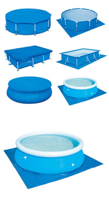 <span class=keywords><strong>Bâche</strong></span> <span class=keywords><strong>Ronde</strong></span> Gonflable pour <span class=keywords><strong>Piscine</strong></span> <span class=keywords><strong>Hors</strong></span> <span class=keywords><strong>Sol</strong></span>, Imperméable, pour Baignoire d'Extérieur - Product Image 3