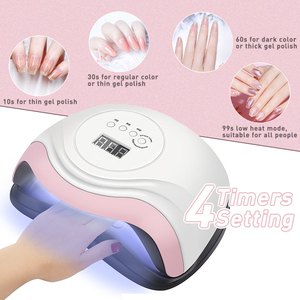 Sèche-ongles mini blanc 168W haute puissance, lampe UV LED portable pour le durcissement du gel, pour la maison et le salon, outil pour les ongles - Product Image 1
