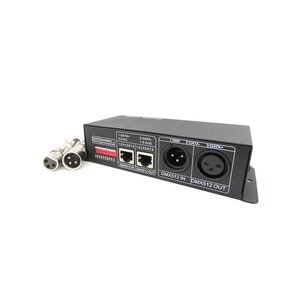 Unidad de Control Decodificadora DMX-512 PWM de 4 Canales para Iluminación LED de Escenario, Equipo para 16A 12V 24V con Salida RJ-45 y Adaptadores DMX Convertibles - Product Image 2