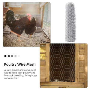 Malla de Alambre de Acero Galvanizado por Inmersión en Caliente, Malla Hexagonal Tejida y Ondulada con Recubrimiento de PVC, Rollo de 100 Metros - Product Image 3