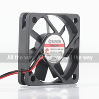 Sunon 5V 24V 48V DC 12V 0.45W AC EC 5010 50X50X10MM 5CM Bantalan Suspensi Magnetik Tenang 2-kawat MF50101V3-1000C-A99 Kipas Pendingin