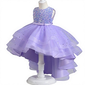 ชุดเดรสเด็กผู้หญิงแบบฟูฟ่องสำหรับงานแต่งงาน งานแสดงบนรันเวย์ หรืองานแสดงเปียโน  ขนาดสั่งทำได้  ชุดเจ้าหญิง ขายส่ง - Product Image 1