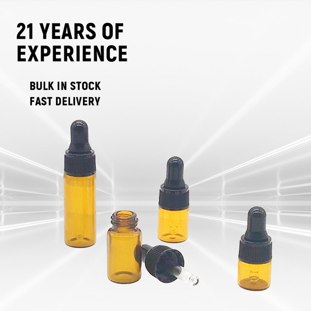 Eco-Friendly Recyclable Glass Dropper Bottle for Natural Essential Oil Serum Sustainable Cosmetic Packaging Supplier