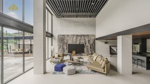 Villa de luxe moderne néo-classique sur trois étages avec façade contrastée et toit solaire, service de rénovation et de conception - Product Image 2