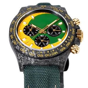 Reloj Mecánico Deportivo RO <span class=keywords><strong>de</strong></span> Lujo, Diseño Clásico en Amarillo y Verde, Estilo Retro, Ideal para Exposiciones <span class=keywords><strong>de</strong></span> Arte y Subastas - Product Image 2