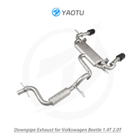 YT Mittelteil-Auspuffanlage mit Elektronischen Doppelventilen für Volkswagen Beetle 1.4T / 2.0T