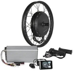 Penjualan langsung pabrik roda 17 hingga 19 inci 72V 96v V3 273 QS Naji Hub Motor 8000w 12000w kit konversi sepeda elektrik