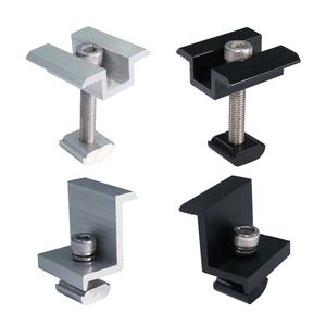 Pince intermédiaire Pince d'extrémité Pince de <span class=keywords><strong>panneau</strong></span> <span class=keywords><strong>solaire</strong></span> fixe ou réglable pour mini <span class=keywords><strong>rail</strong></span> <span class=keywords><strong>solaire</strong></span> Système de montage <span class=keywords><strong>solaire</strong></span> Support <span class=keywords><strong>solaire</strong></span> - Product Image 1