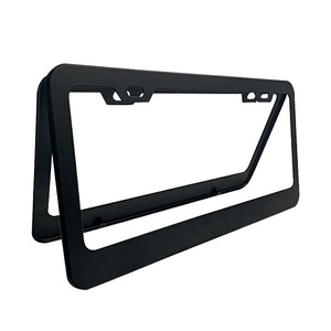 Marco de matrícula de aleación de aluminio de 200 mm con 2 orificios de acero inoxidable para coches americanos, tipo abrazadera - Product Image 5