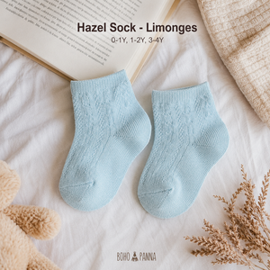 Chaussettes pour tout-petits de qualité supérieure Hazel Limonges, taille 1 à 2 ans, en coton doux et confortable pour un usage quotidien en toutes saisons - Product Image 1