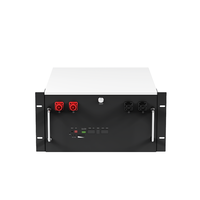 Baterai LiFePO4 48V 51.2V 200Ah 10.24kWh Rakit-Terpasang di Rak, Sistem Hybrid Grid CAN, Sel Grade A, untuk Peralatan Rumah Tangga