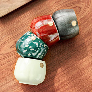 Vintage grande capacità in ceramica Espresso tazza tradizionale Kung Fu Tea assaggiatore per la casa all'ingrosso scatola regalo fatto a mano fai da te tazza di tè - Product Image 4