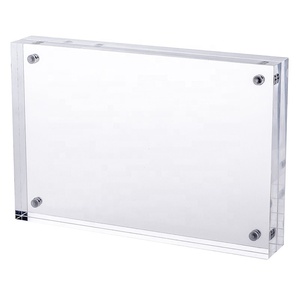 <span class=keywords><strong>Trasparente</strong></span> montaggio a parete acrilico photo frame, lucite hanging cornici, acrilico segno titolari di visualizzazione - Product Image 2