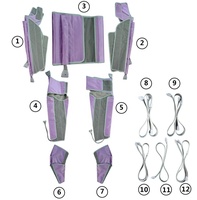 Pressothérapie 48 Airbags Machine de Minceur et de Détoxification du Corps Entier Drainage Lymphatique Masseur de Poitrine