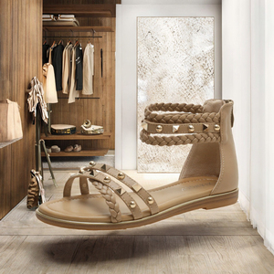 Women's Summer Fashion Outdoor Sandals Waterproof Breathable Anti-Slip Cushioned Soft Sole Strap Closure Lightweight Microfiber - Product Image 2