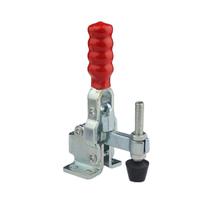 Serre-joint à bascule réglable en hauteur, en acier laminé à froid et en acier inoxydable avec placage de zinc, 80 °   Presse 60 °   Opération de manipulation
