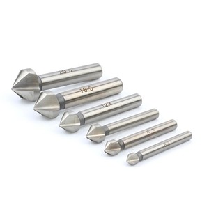 Hss 90-Degree Three-Edge Chamferer Woodworking Cutter <strong>Countersink</strong> <strong>Drill</strong> Bit - Product Image 5