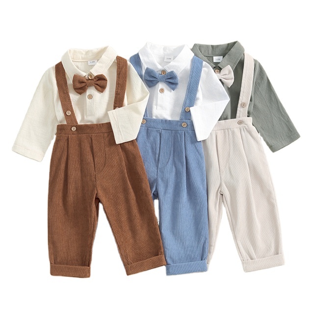 Newborn Infant Fall Outfit Solid Color