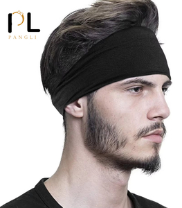 Bandeau de <span class=keywords><strong>sport</strong></span> PL Fashion pour <span class=keywords><strong>homme</strong></span>, absorbant la transpiration, pour le yoga, la course et le fitness, en coton élastique, couleur unie - Product Image 1