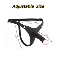 Großhandel Harness Strap-on Dildo Silikon Strapon Lesbischer Stimulator Tragbarer Penis mit Verstellbarem Gürtel Lesbische Spielzeuge