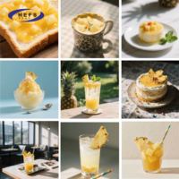 2025 OEM penjualan laris Premium sirup Drop cair teh susu kopi 2.8KG pasta nanas vakum stoples jeli permen Jam buah dengan bubur kertas
