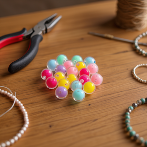 Perline Multicolore Ilan da 12mm per Creazione di Gioielli, Confezione da 18g 30717 - Product Image 2