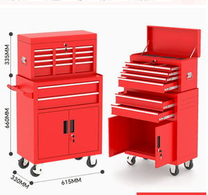 Carro de Herramientas para Reparación de Automóviles con Ocho Cajones, Modelo OEM HYD-60, Carro Móvil Resistente, Caja de Mantenimiento Multifuncional Tipo Cajón - Product Image 1