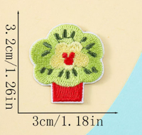 Geborduurde stoffen sticker, zelfklevende strijkpatch, cartoon zonnebloem, sjaal- en hoeddecoratie, kledingaccessoires