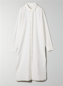 2024 Winter Casual Women Elegant Buttons up Long Sleeve Loose White <strong>Linen</strong> Blend T <strong>Shirt</strong> <strong>Dress</strong> - Product Image 4