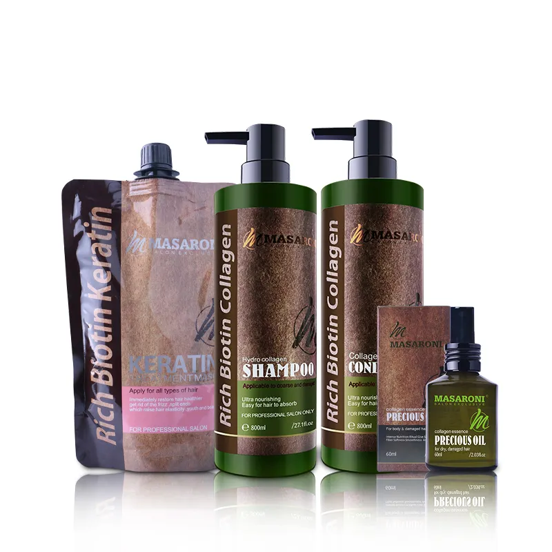 Masaroni – shampoing biologique au collagène sans sulfate, adapté à tous les types de cheveux, vente en gros