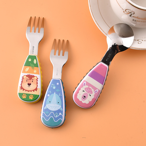 Juego de <span class=keywords><strong>Cubiertos</strong></span> de Dibujos Animados para Niños, Juego de <span class=keywords><strong>Cubiertos</strong></span> de Acero Inoxidable con Estuche - Product Image 5